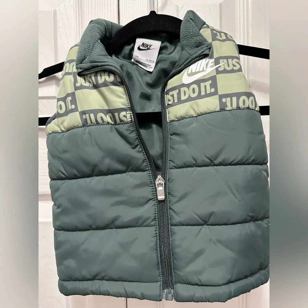 Nike Kids Puffer Jacket - Olive‎ Green
